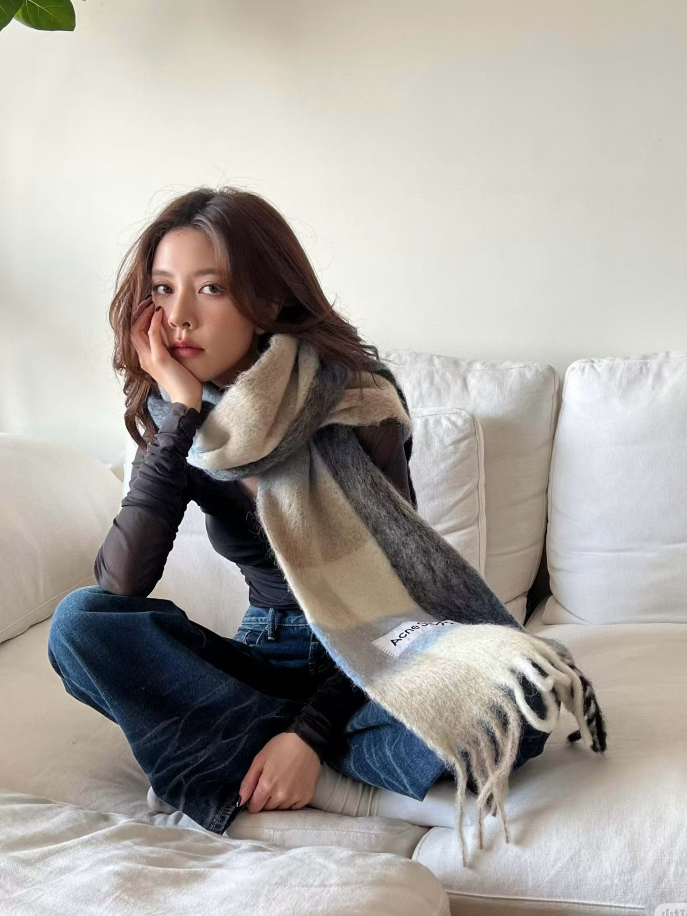 Acne Studios ACNE新款羊驼毛 马海毛彩虹围巾 斯德哥尔摩的温暖色彩 第一眼便爱上