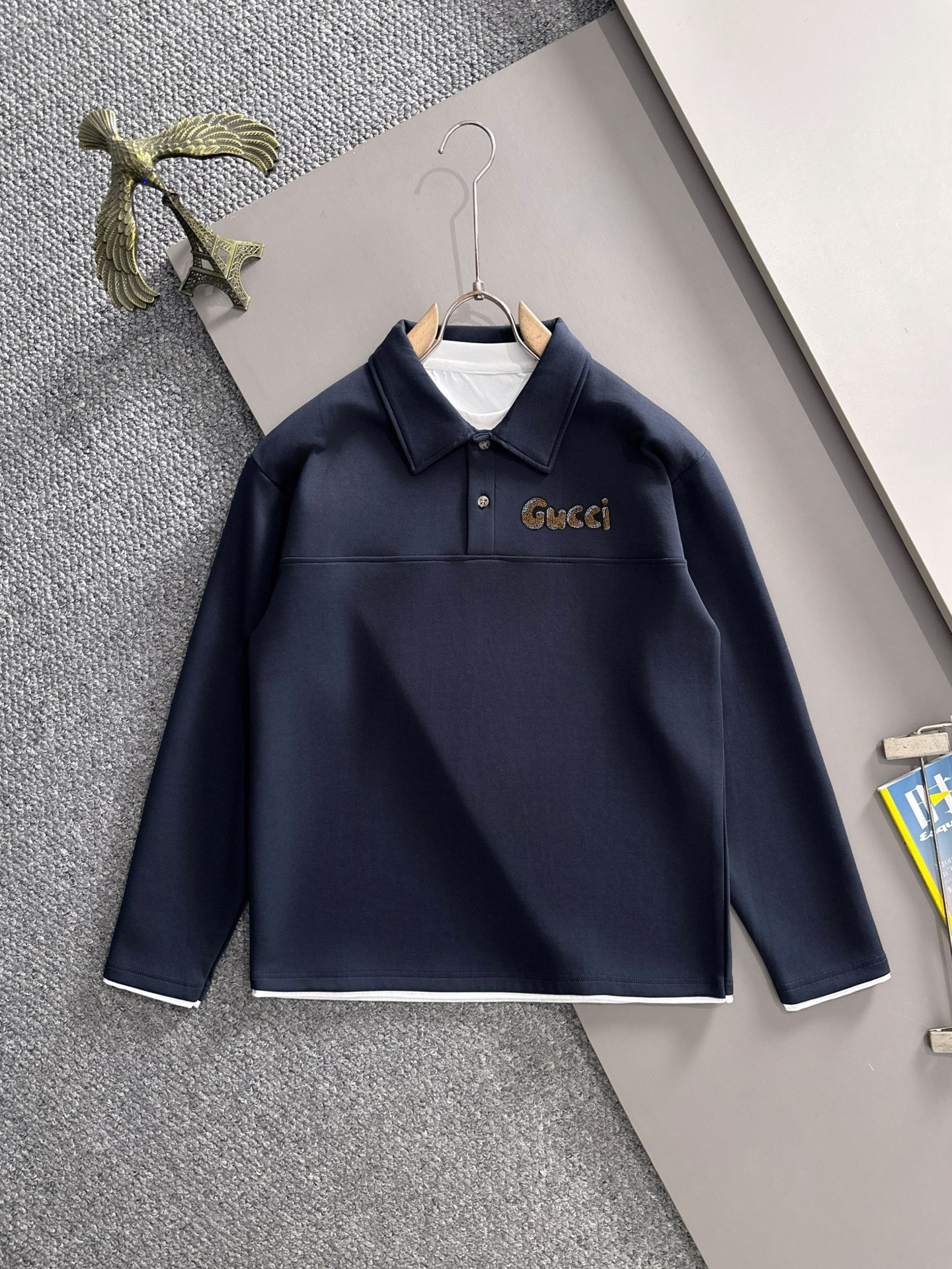 Gucci Long Sleeve Polo Shirt 25SS Autumn/Winter Collection Unisex