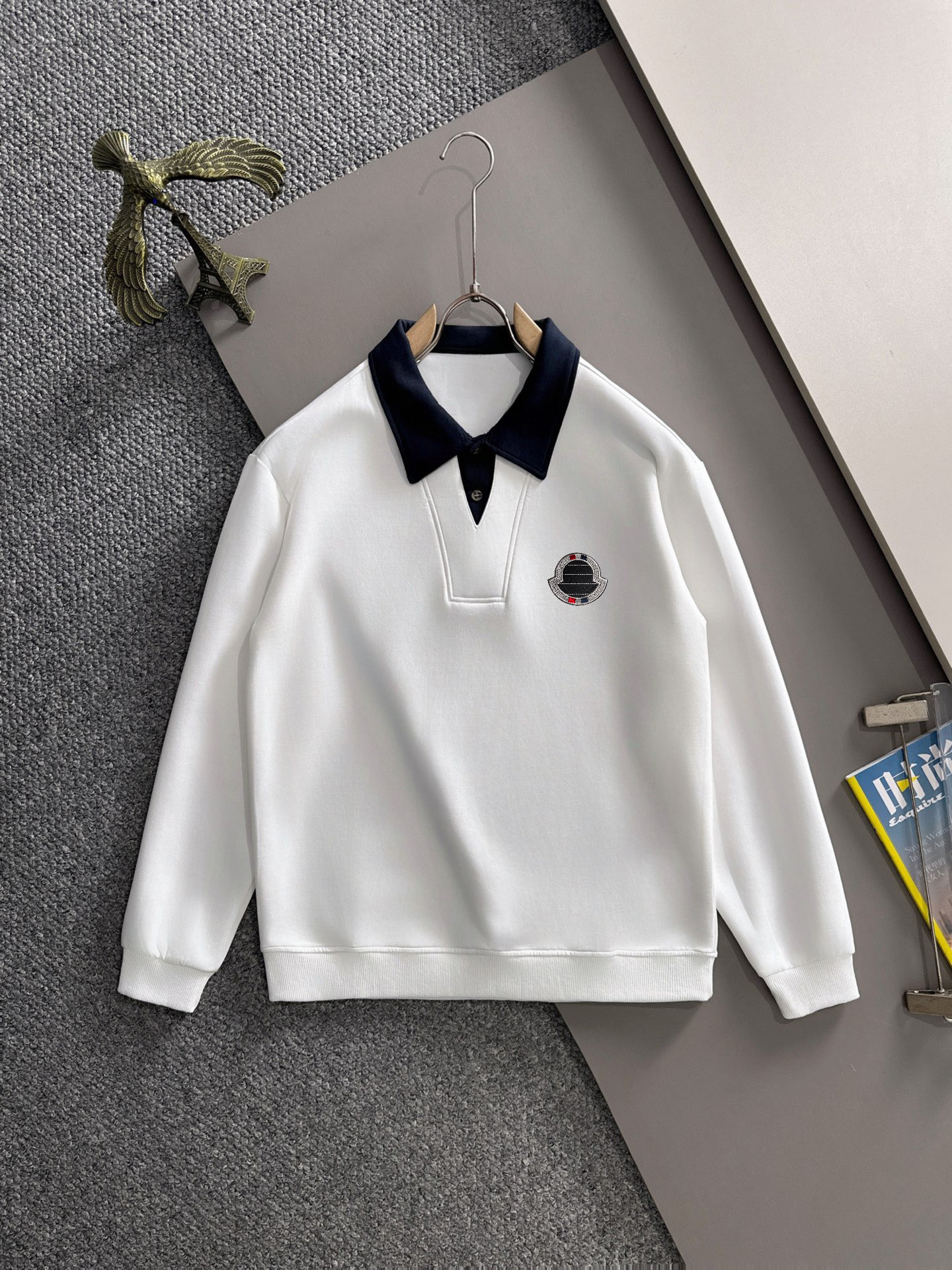 Moncler 25SS Heren Dames Polokraag Sweatshirt Lange Mouw - Stijlvolle Top