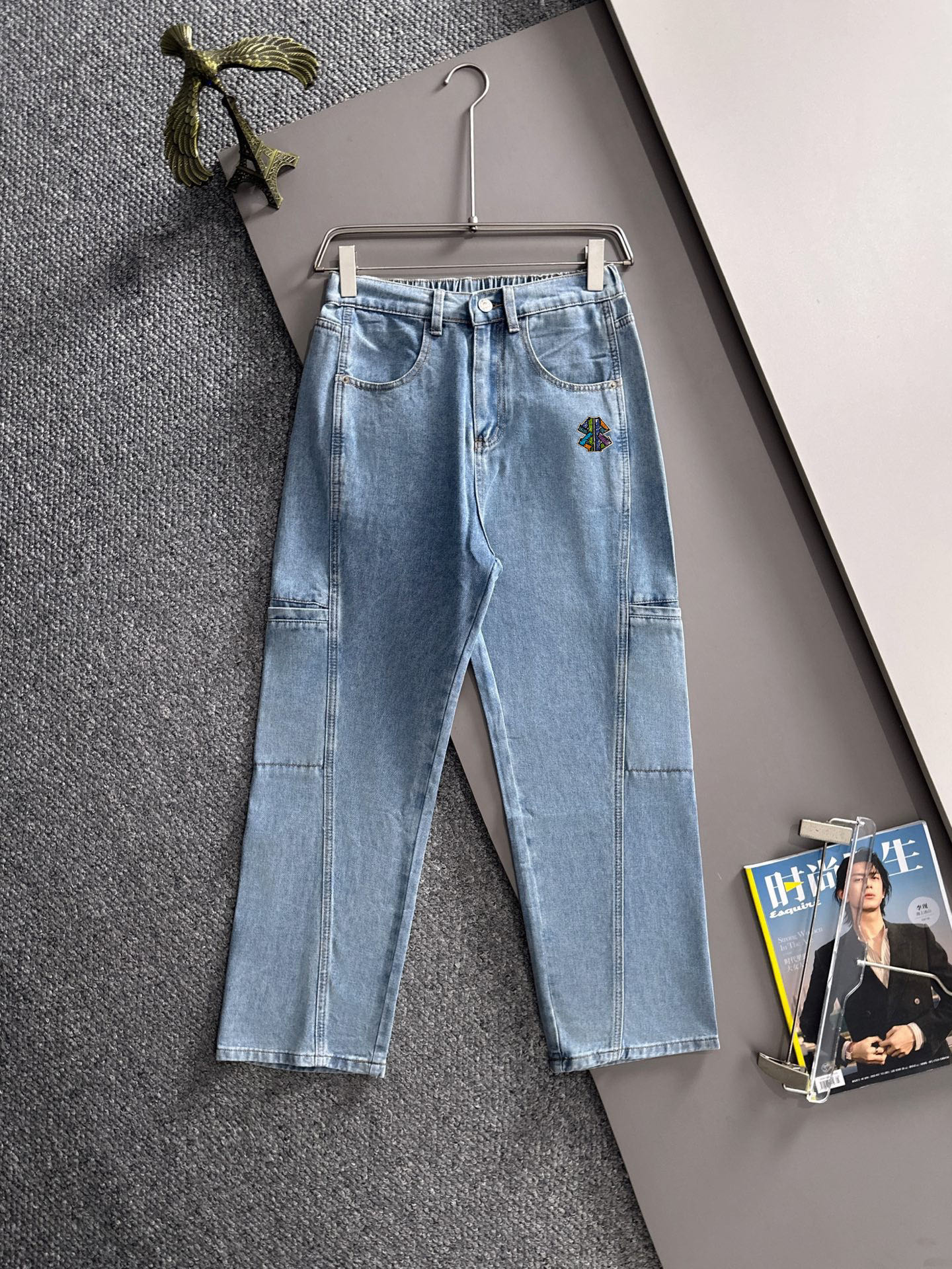 Loose Wide Leg Jeans Straight Leg Trousers  Denim Pants