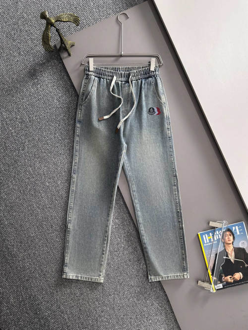 Moncler Wide Leg Jeans 2025 Autumn Winter Denim Straight Leg Pants