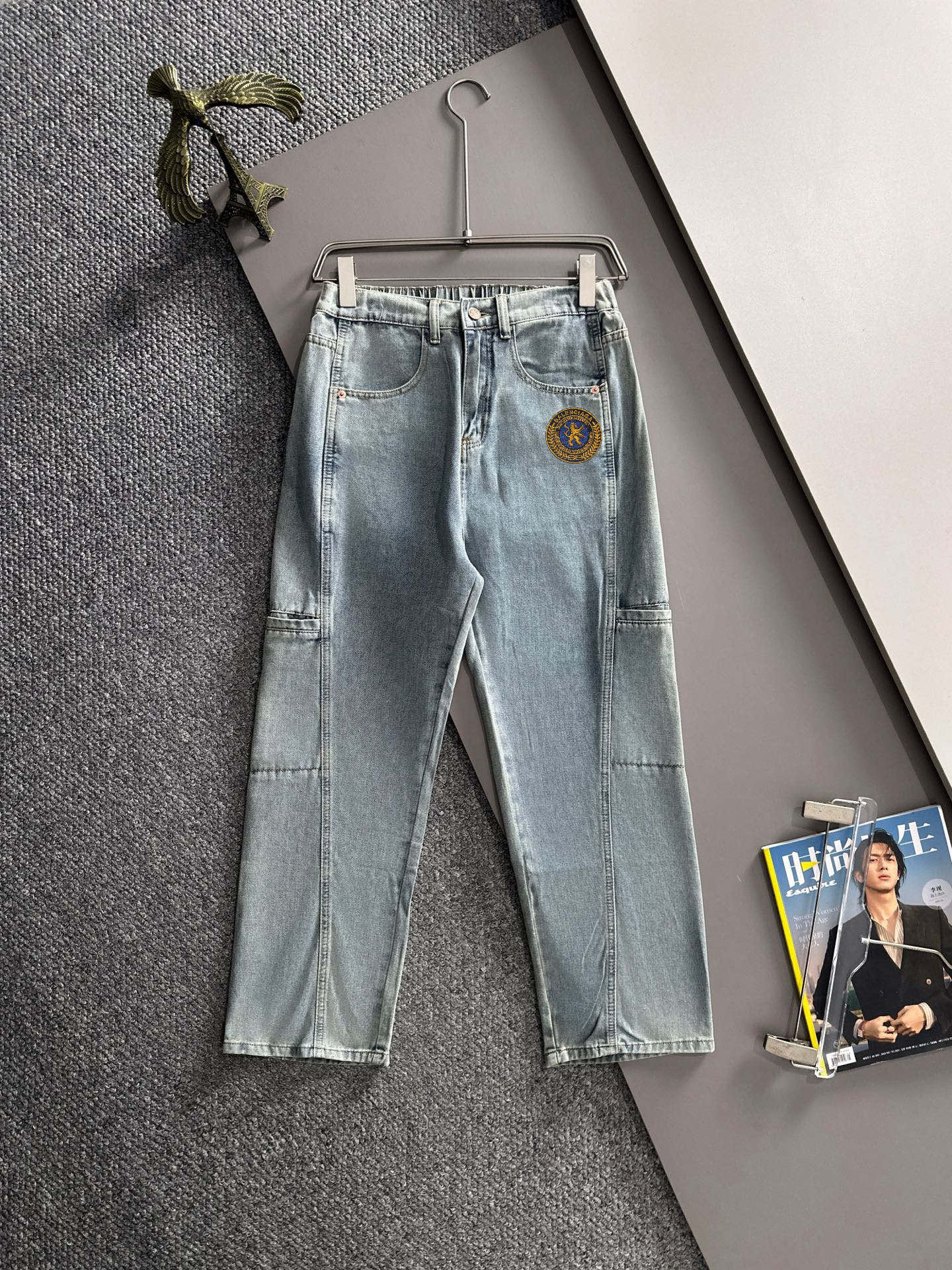 P180 Paris 2025 otoño/invierno pantalones vaqueros de corte recto y pierna ancha, ¡la tendencia entre las tendencias! M…
