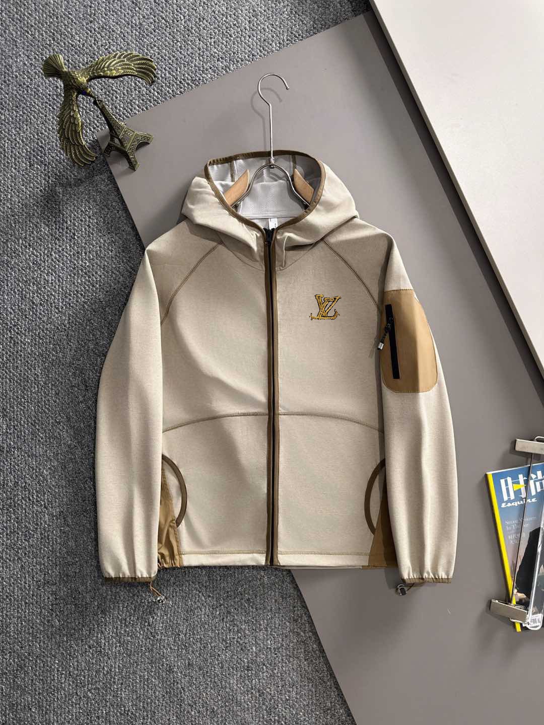 P230 LV2025 última chaqueta cortavientos con cremallera de otoño. Completo con tres estándares, tejido de nailon teñido…