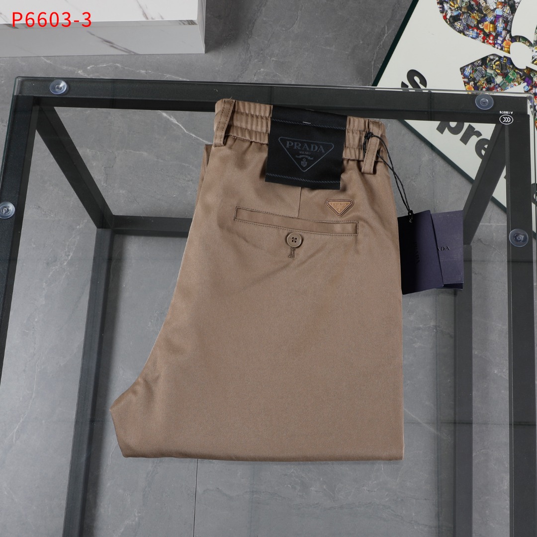 🅿️130🔥🔥🔥 PRADA NO: 6603-3 Talla: 30 A 42 yardas algodón (pantalones de algodón)