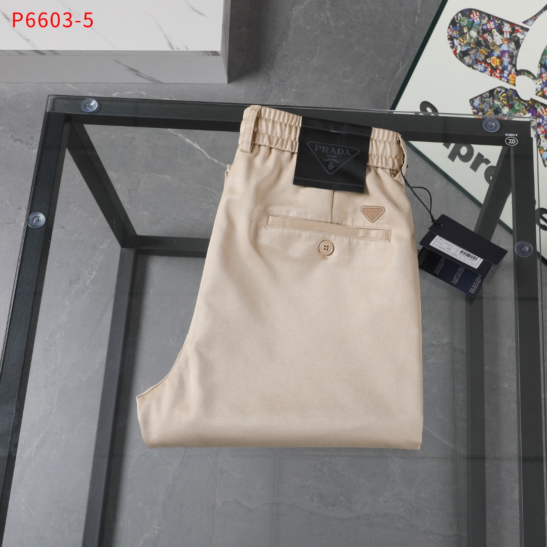 🅿️130🔥🔥🔥 PRADA NO: 6603-5 Talla: 30 A 42 yardas algodón (pantalones de algodón)