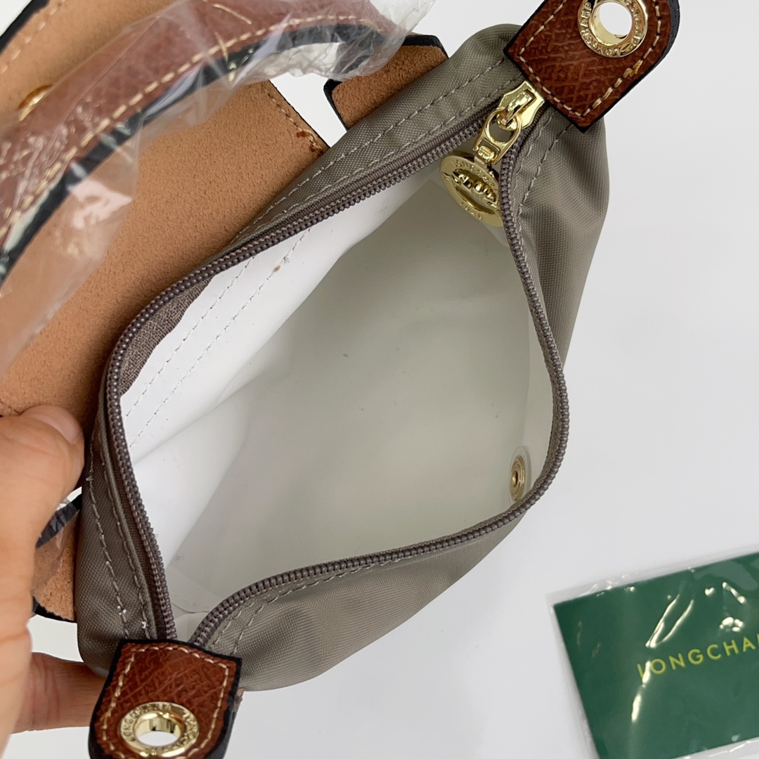 Longchamp ～ 打孔款 斑鸠灰