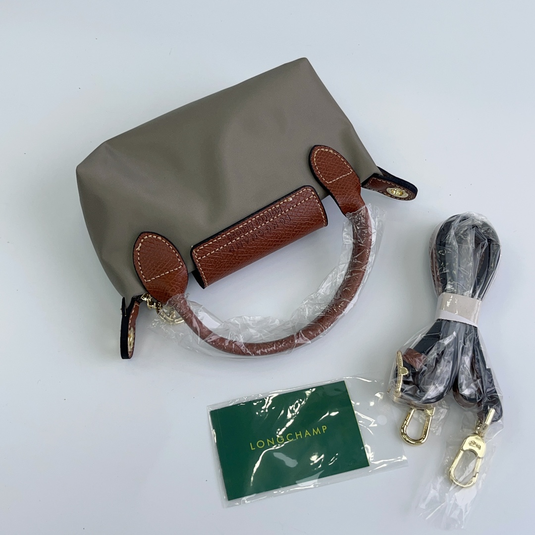 Longchamp ～ 打孔款 斑鸠灰