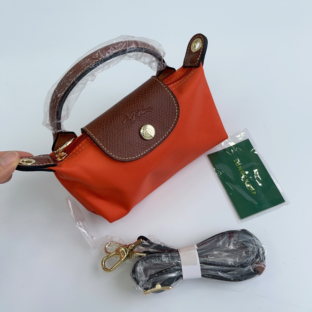 Longchamp ～ 打孔款 橘色