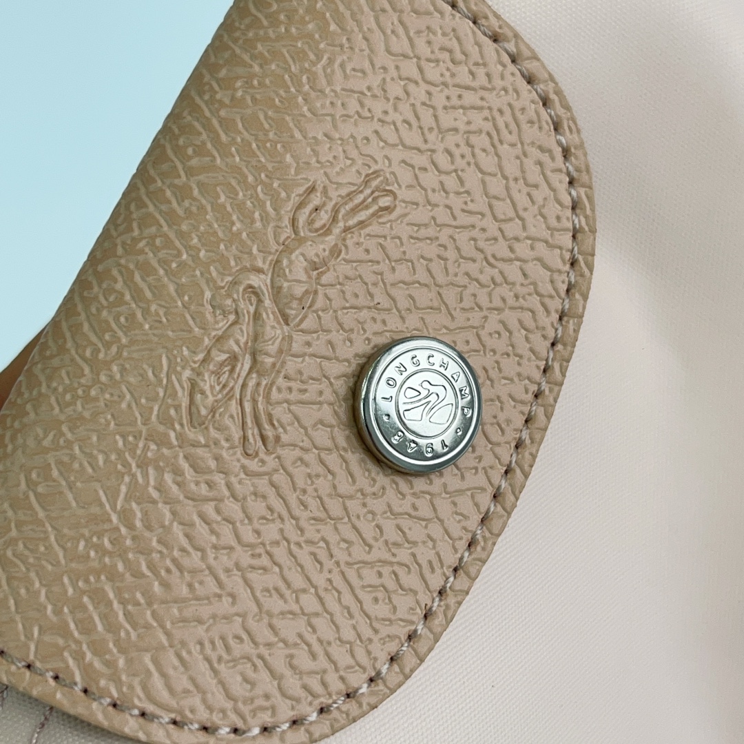 Longchamp 打孔款 藕粉色
