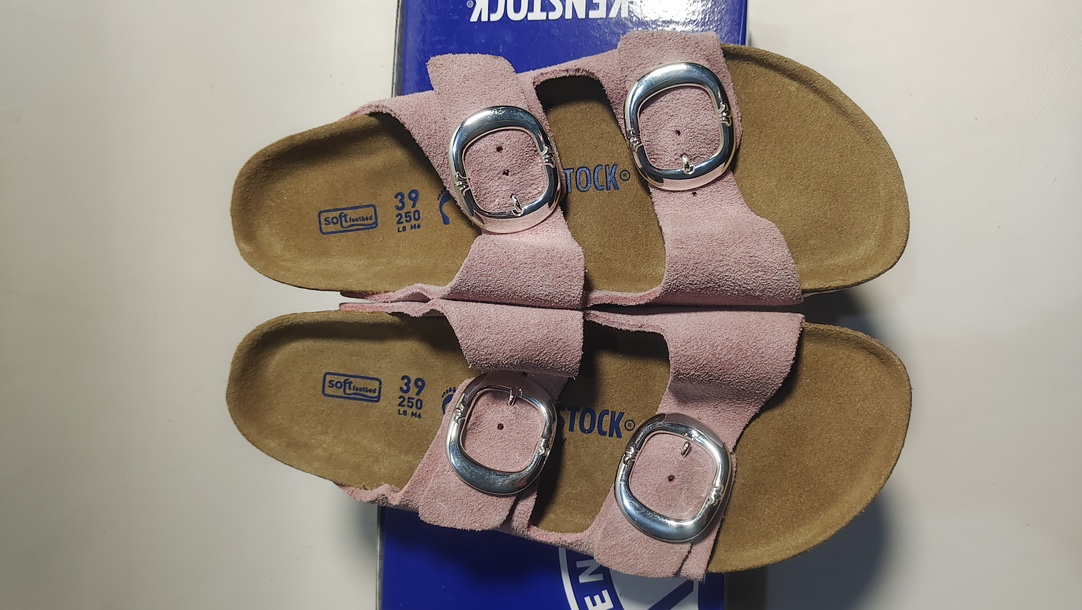 Chrome hearts x Birkenstock double-strap slides in top-grain cowhide