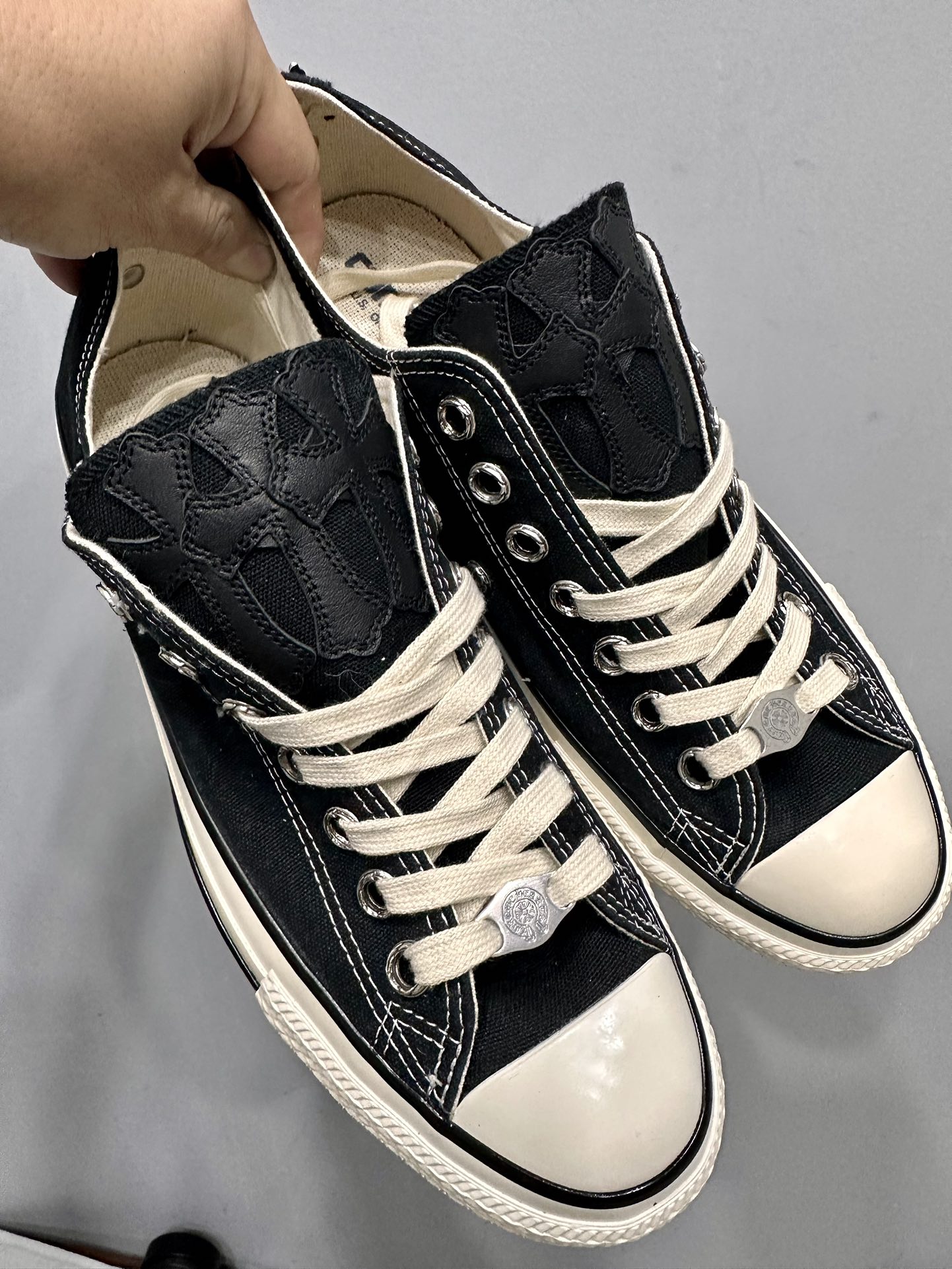 Chrome hearts x Converse 1970s low-top canvas vulcanized shoes