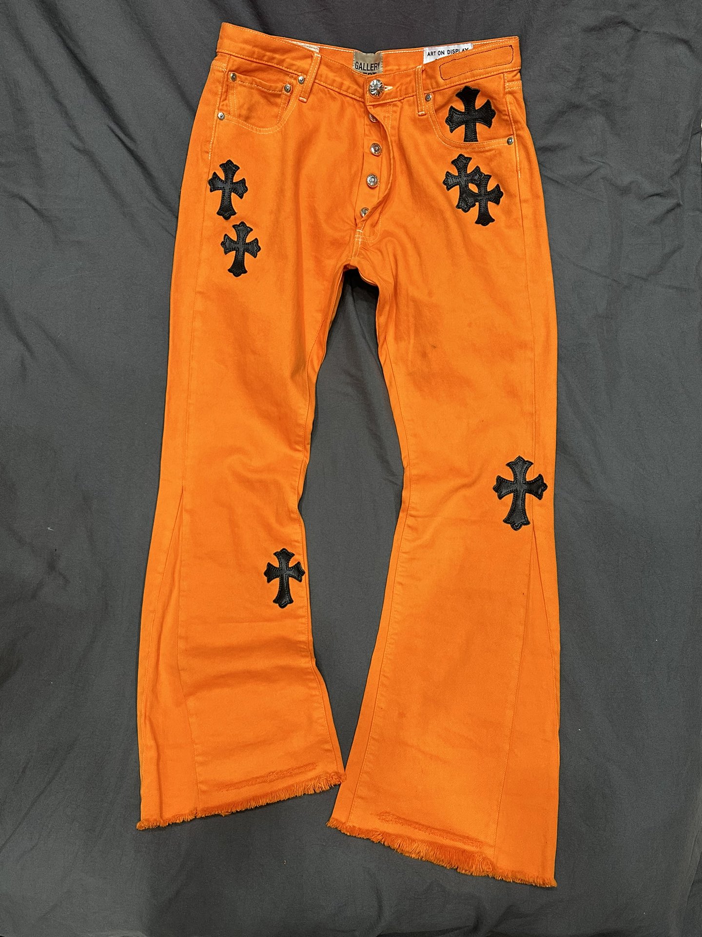 Chrome hearts x Levi's × Gallery Dept. three-way collaboration limited edition patchwork flared jeans