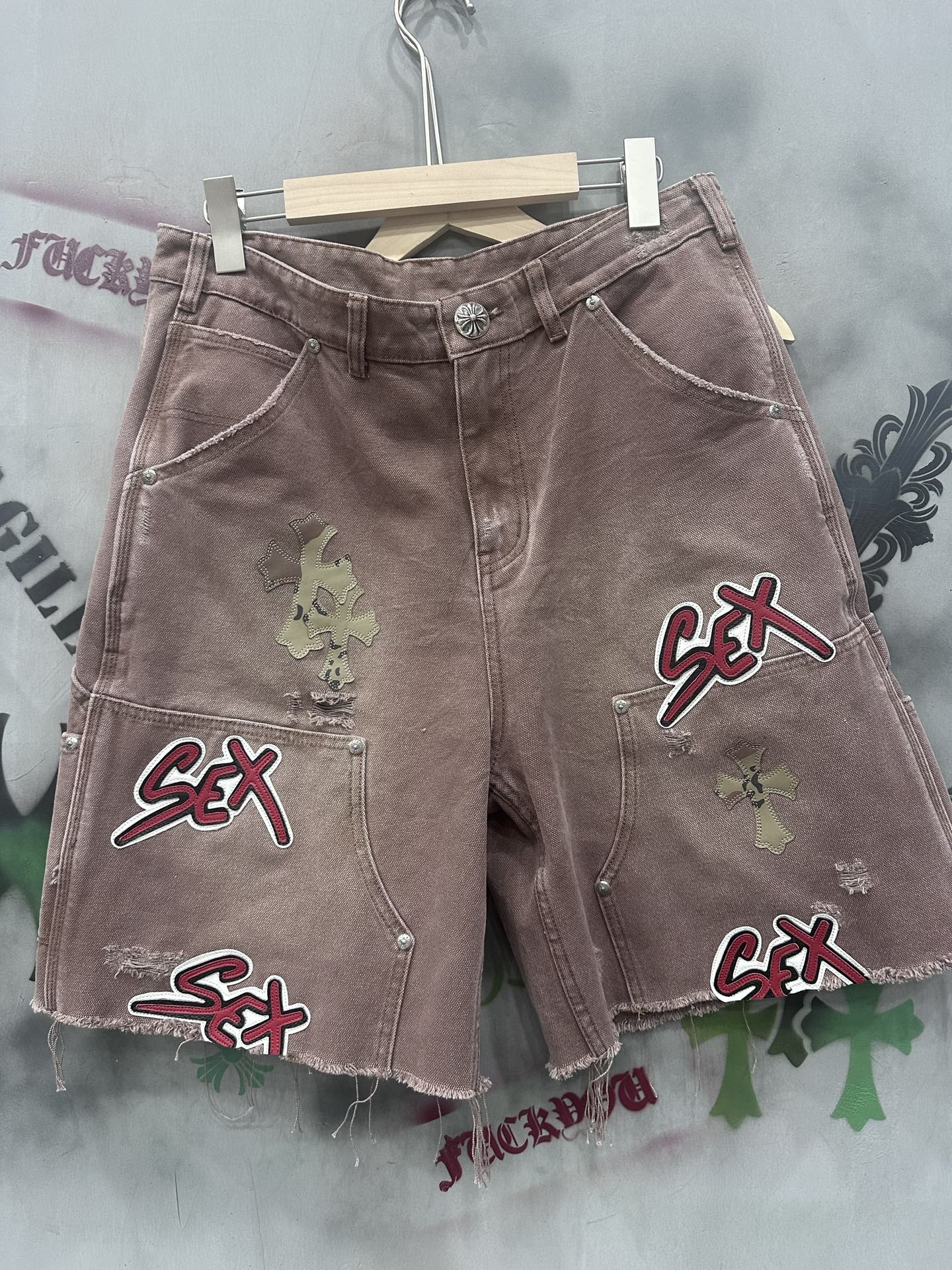 Chrome hearts x Carhartt B01 limited edition Sex record work shorts