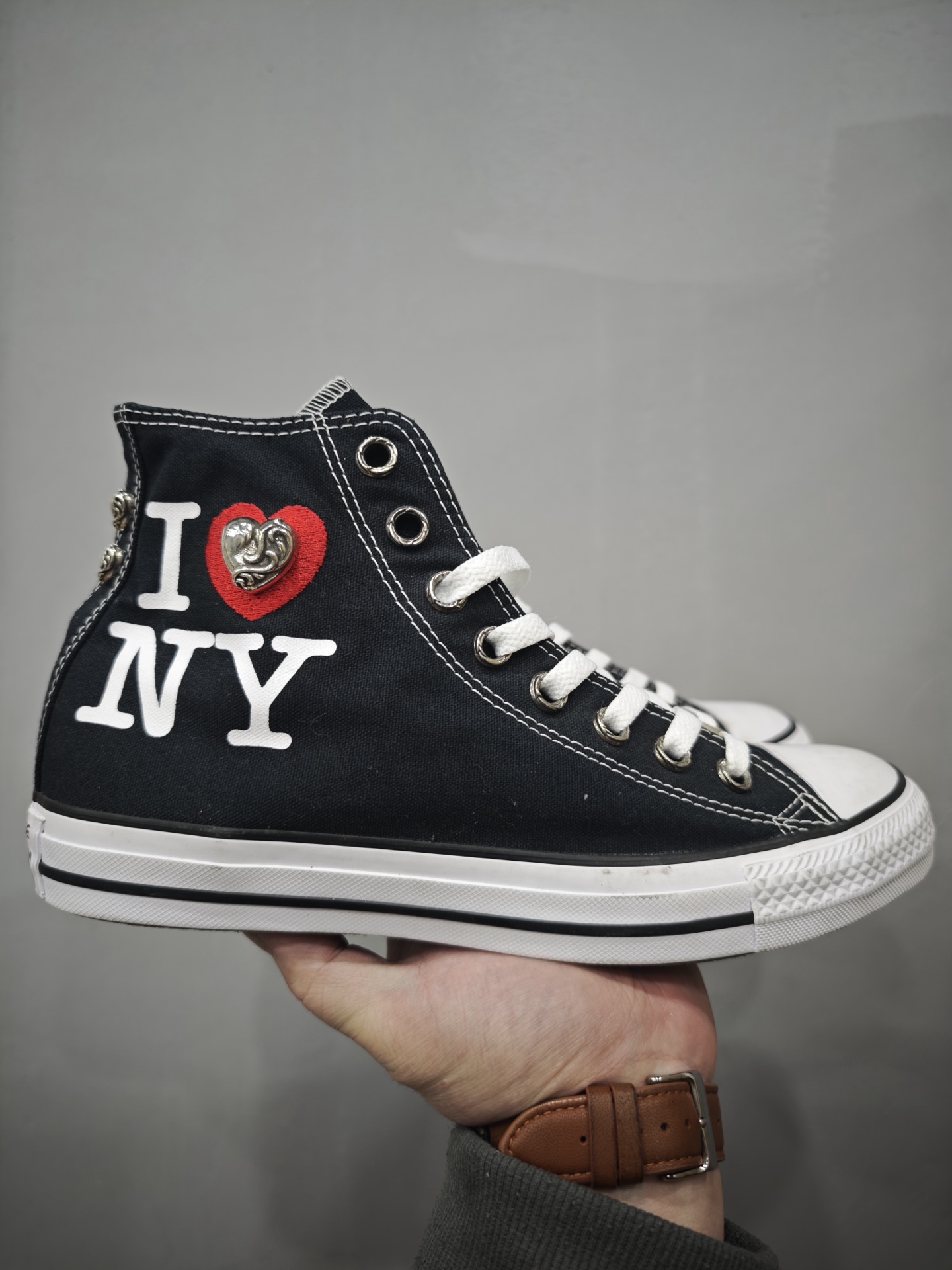 Chrome Hearts x Converse All-star Heart Limited Edition High-Top Canvas Shoes