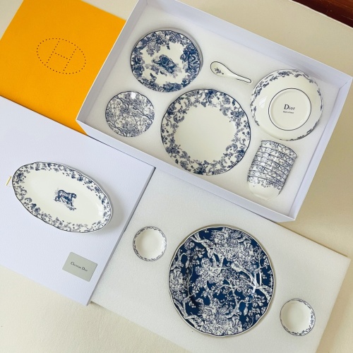 Dior Toile de Jouy Dinnerware Set, 41-Piece Luxury Porcelain Tableware 1 Dior Toile de Jouy Dinnerware Set, 41-Piece Luxury Porcelain Tableware