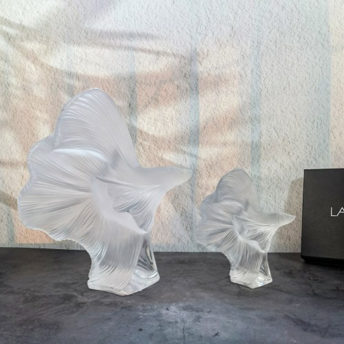 Lalique Crystal White Koi Fish Figurine - Symbol of Prosperity and Love 1 Lalique Crystal White Koi Fish Figurine - Symbol of Prosperity and Love