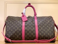 from China 2023 
 Louis Vuitton LV Keepall Best
 Travel Bags Red Canvas Fabric M46773