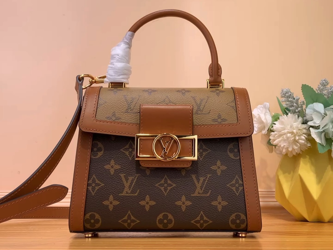 Louis Vuitton LV Dauphine Replica
 Bags Handbags Yellow Monogram Reverse