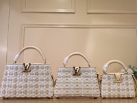 Louis Vuitton LV Capucines Bags Handbags Sell Online Luxury Designer
 Pink White Weave M23083