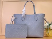 Louis Vuitton LV Neverfull AAAA
 Handbags Tote Bags Blue Light Empreinte​ m46482