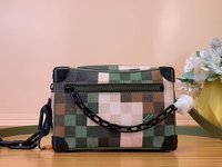 Louis Vuitton LV Soft Trunk Bags Handbags Green Printing Canvas Mini M24581