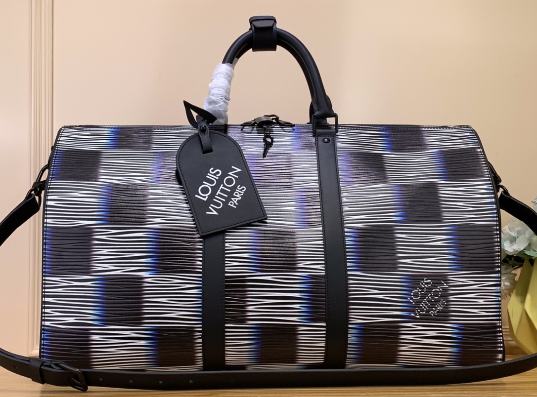 Louis Vuitton LV Keepall Travel Bags Black Printing Epi Spring/Summer Collection M23771