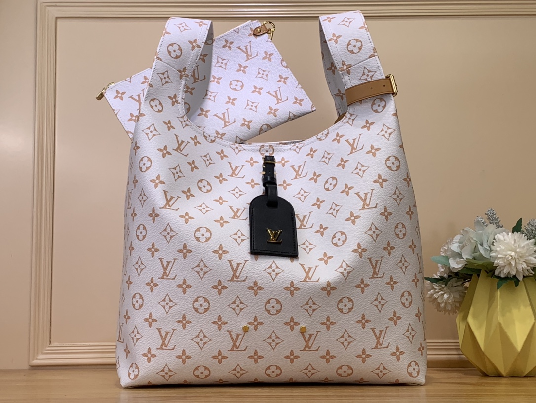 Louis Vuitton Handbags Tote Bags At Cheap Price
 White Monogram Canvas m46821