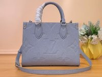 Louis Vuitton LV Onthego Bags Handbags Blue Light Mini M46840