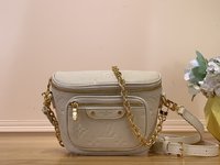 Louis Vuitton LV Bumbag Bags Handbags White Empreinte​ Summer Collection Chains m82335