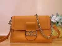 Louis Vuitton LV Dauphine Bags Handbags Luxury Fashion Replica Designers
 Caramel Cowhide Spring/Summer Collection M25209