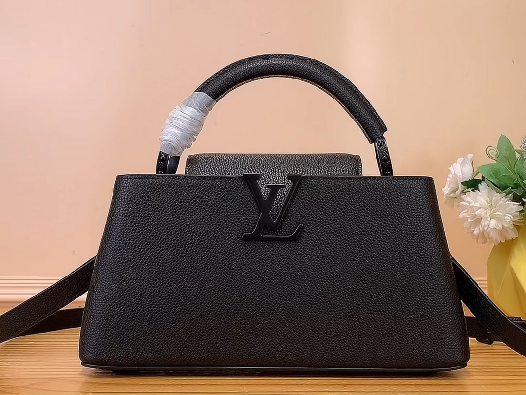 Louis Vuitton LV Capucines Bags Handbags Black M23955