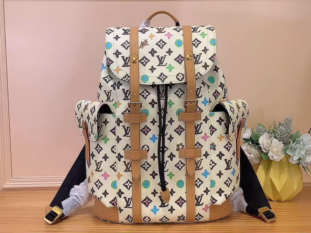 Louis Vuitton LV Christopher Bags Backpack White M25240