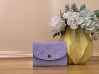 Louis Vuitton New
 Wallet Purple Empreinte​ Cowhide M82927
