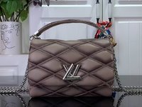 Replica 1:1
 Louis Vuitton Bags Handbags Grey Sheepskin LV Twist m25107