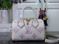 Louis Vuitton LV Speedy Bags Handbags Purple White Empreinte​ Summer Collection m46906
