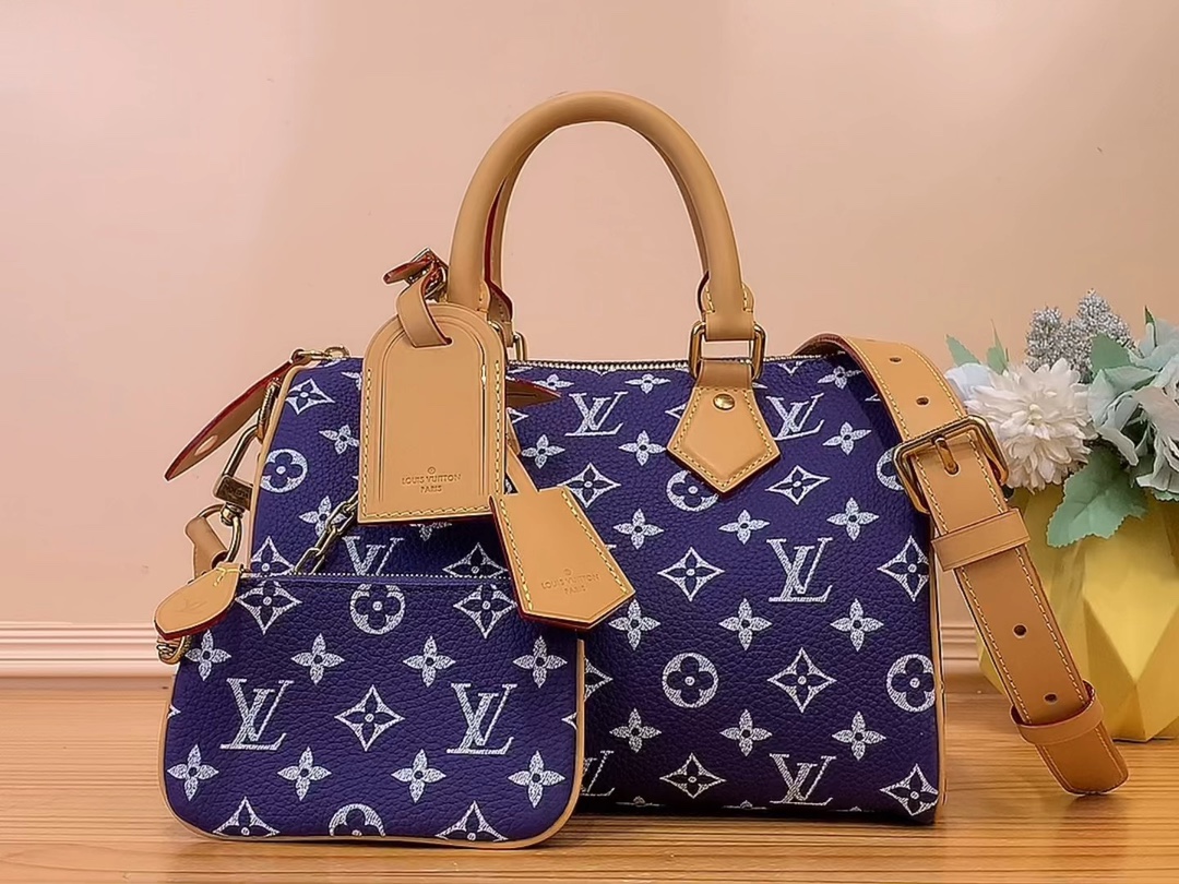 Louis Vuitton LV Speedy Designer
 Bags Handbags Every Purple Polishing Canvas Cowhide Sheepskin M11562