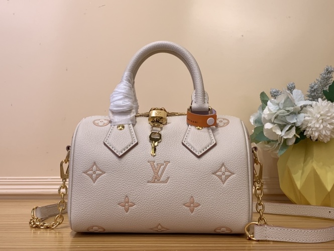 Louis Vuitton Speedy Bandoulière 20 Handbag Monogram Empreinte Leather M14291 1 Louis Vuitton Speedy Bandoulière 20 Handbag Monogram Empreinte Leather M14291