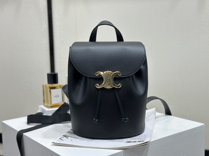 CELINE Bonnie Smooth Calfskin Leather Backpack with Triomphe Magnetic Closure 1 CELINE Bonnie Smooth Calfskin Leather Backpack with Triomphe Magnetic Closure