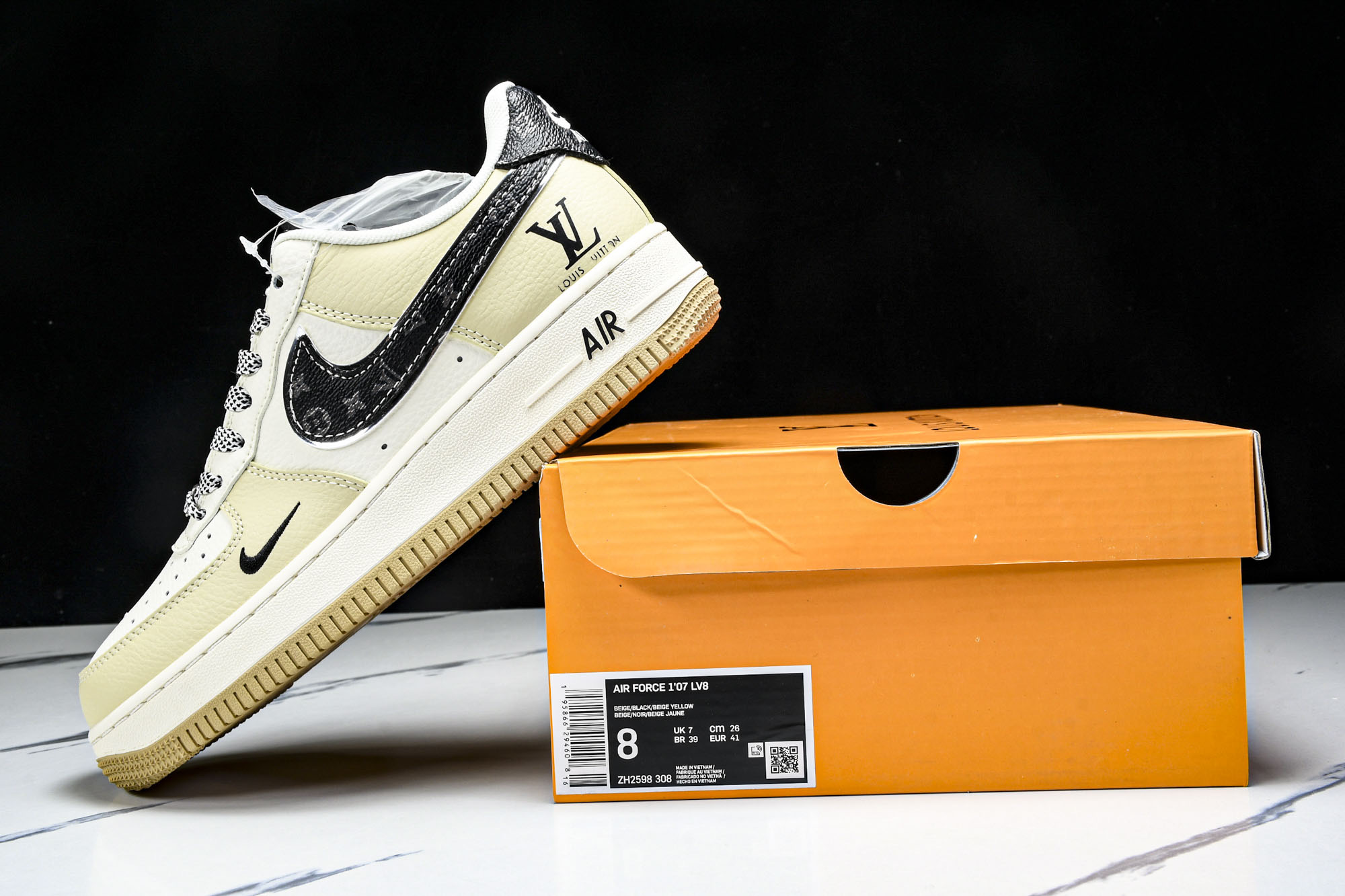 
Nike Air Force 1'07 Low LV联名 奶茶 空军一号低帮休闲板鞋 ZH2598-3