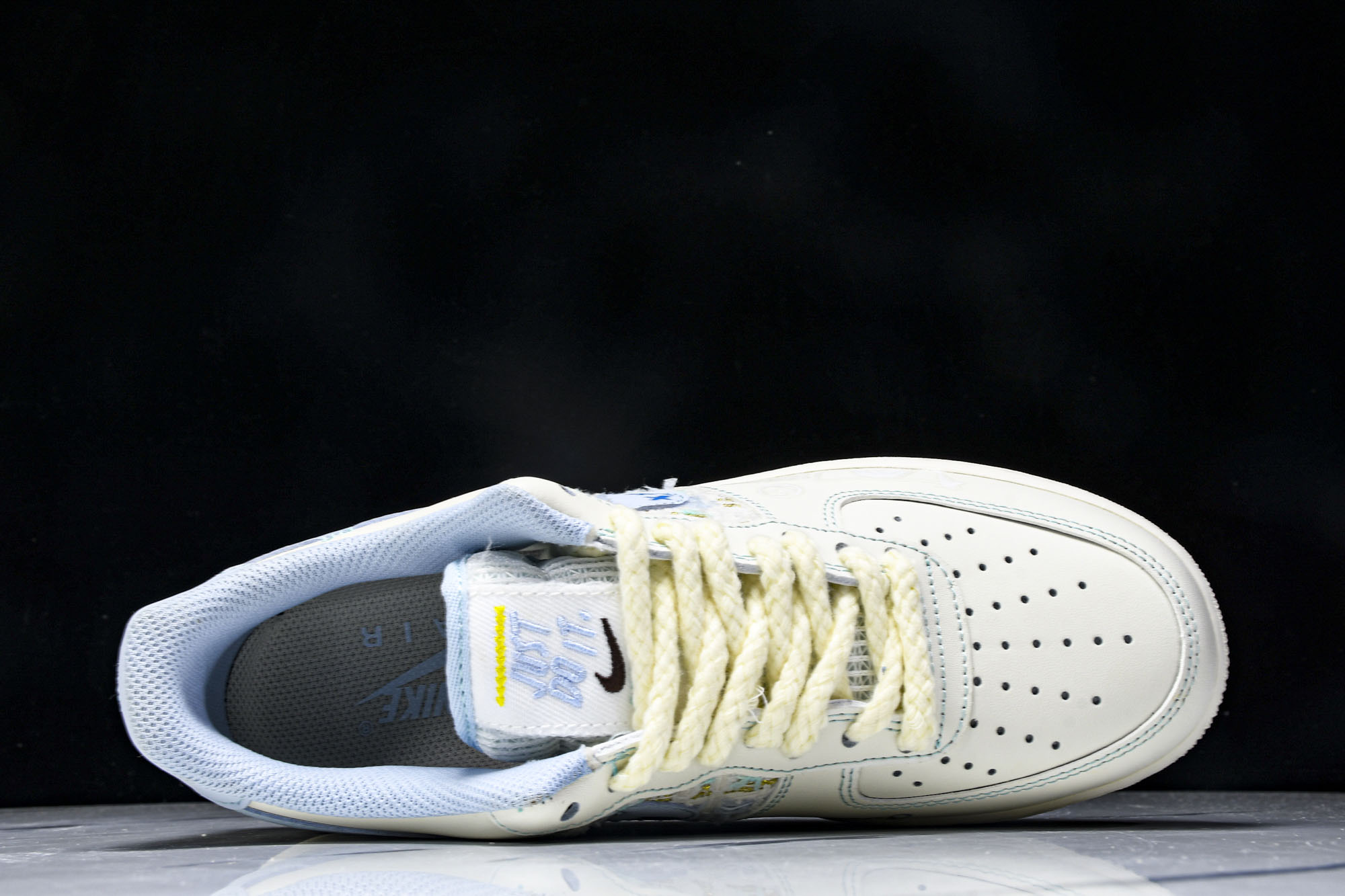 
Nike Air Force 1'07 Low Love Words 小香风系列 蓝言情话 空军一号低