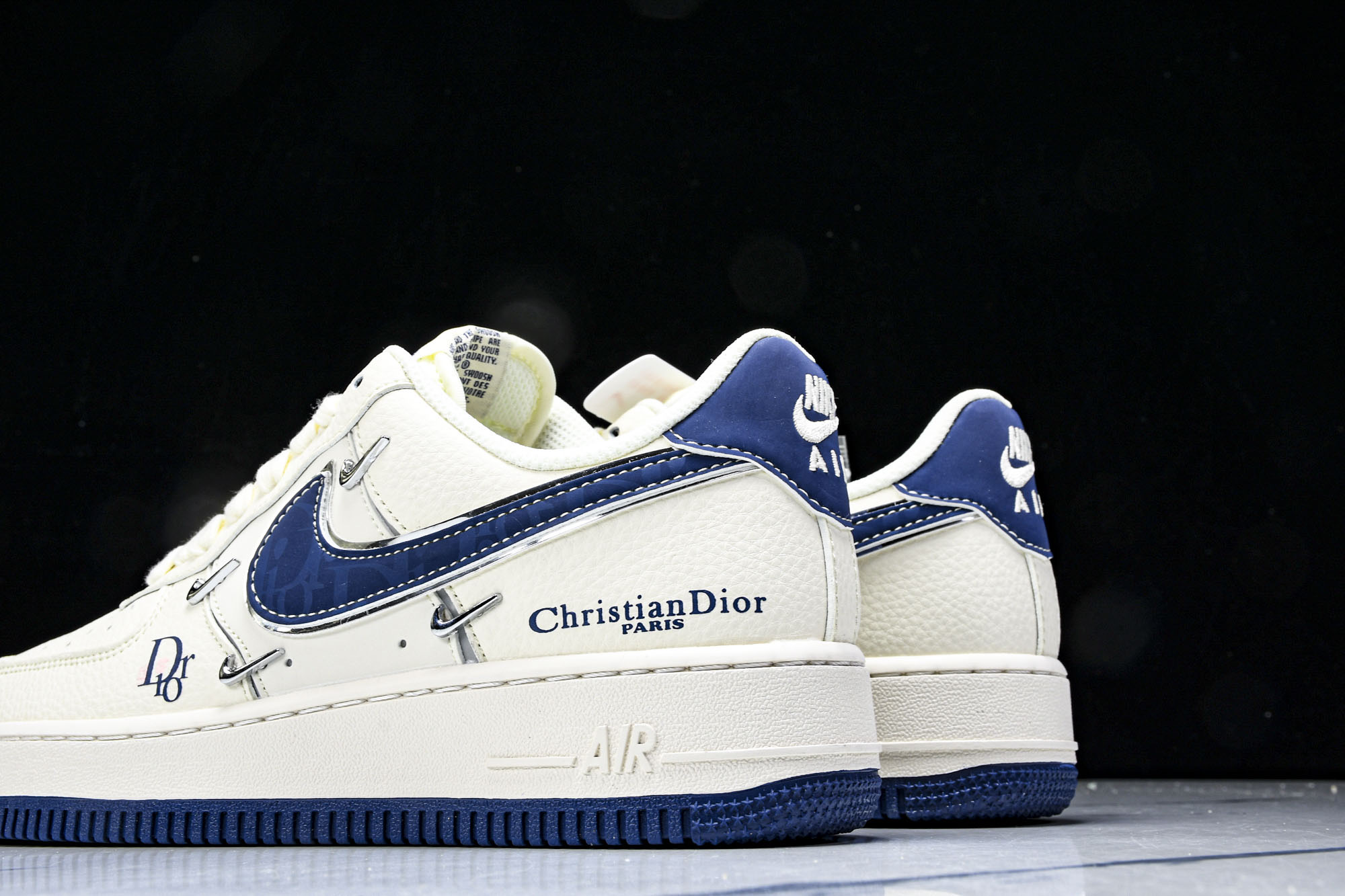 
Nike Air Force 1'07 Low 迪奥联名 蓝四小银勾 空军一号低帮休闲板鞋 XS286