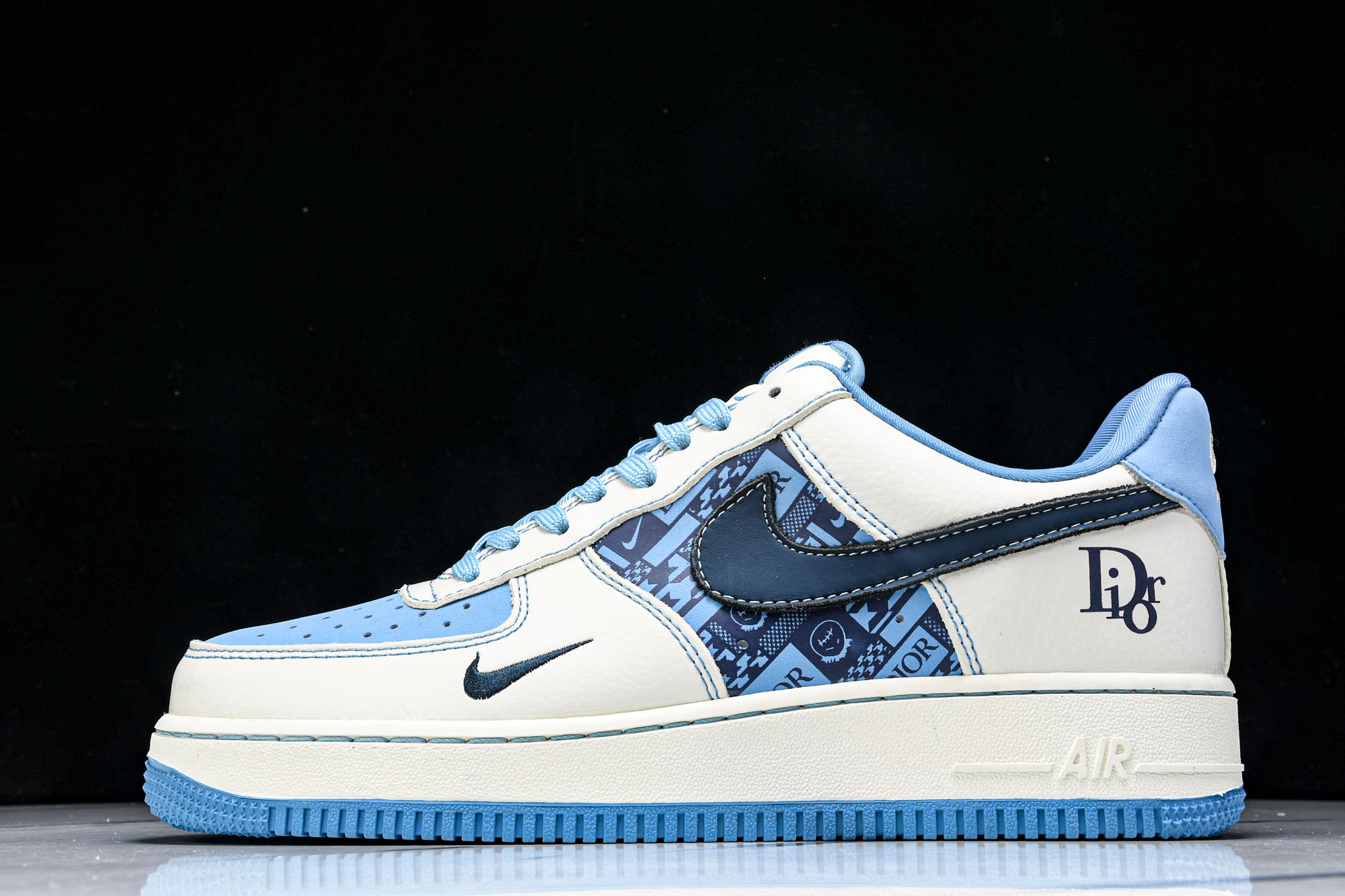 
Nike Air Force 1'07 Low 迪奥联名 石蕊蓝 空军一号低帮休闲板鞋 KK1988-