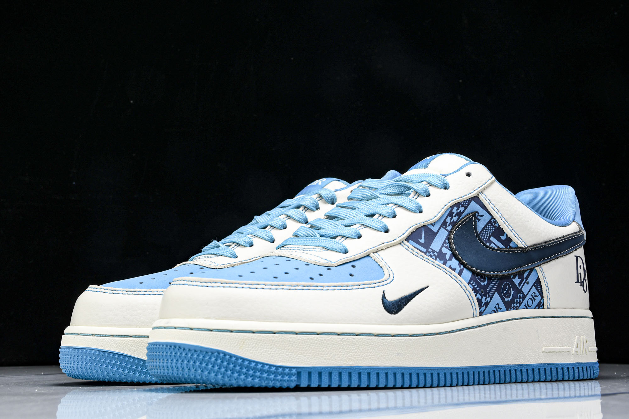
Nike Air Force 1'07 Low 迪奥联名 石蕊蓝 空军一号低帮休闲板鞋 KK1988-