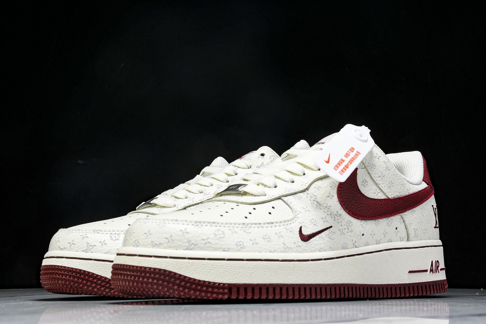 
Nike Air Force 1'07 Low Light Pink Flowers 手绘涂鸦 浅粉漫