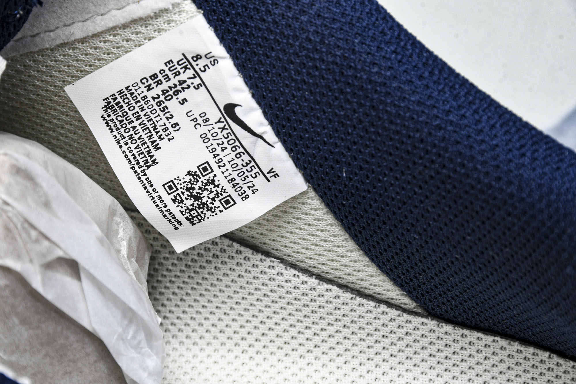 
Nike Air Force 1'07 Low LV联名 前掌蓝牛仔 空军一号低帮休闲板鞋 YX506