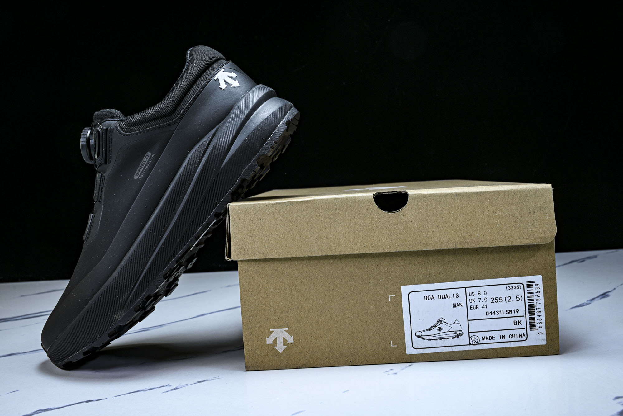 迪桑特DESCENTE RUNNING DFLUID流体鞋缓震BOA防水回弹支撑跑步鞋D4431LSN1