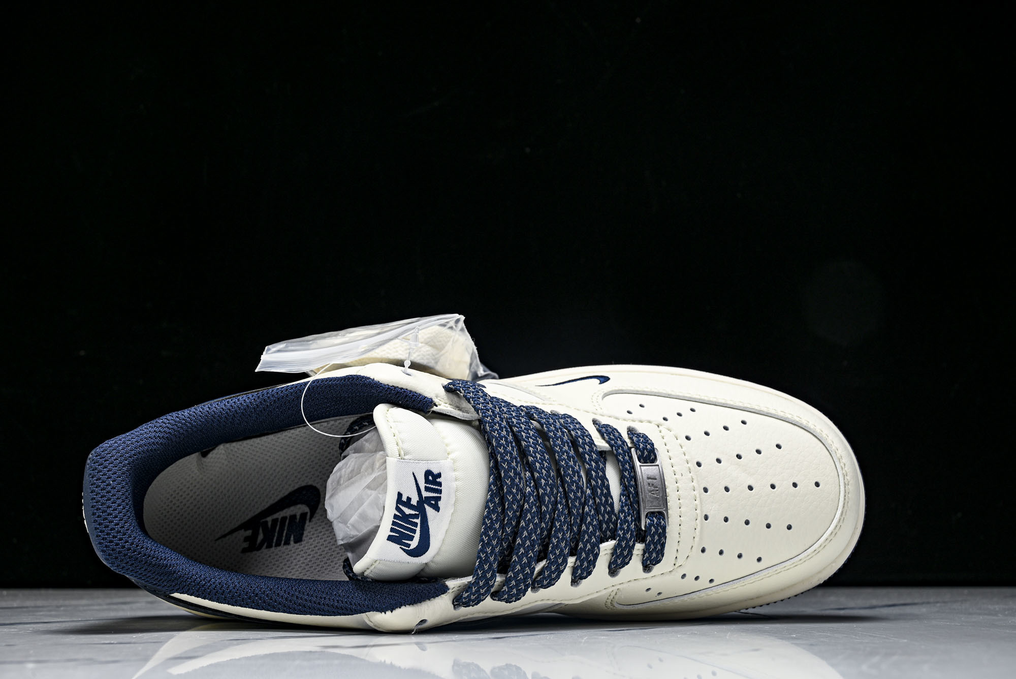 Nike Air Force 1'07 Low 树纹午夜蓝 空军一号低帮休闲板鞋 SM6668-1273