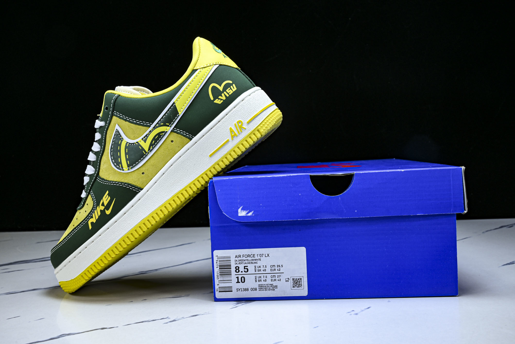 Nike Air Force 1'07 Low 草绿黄 空军一号低帮休闲板鞋 SY1388-00836 