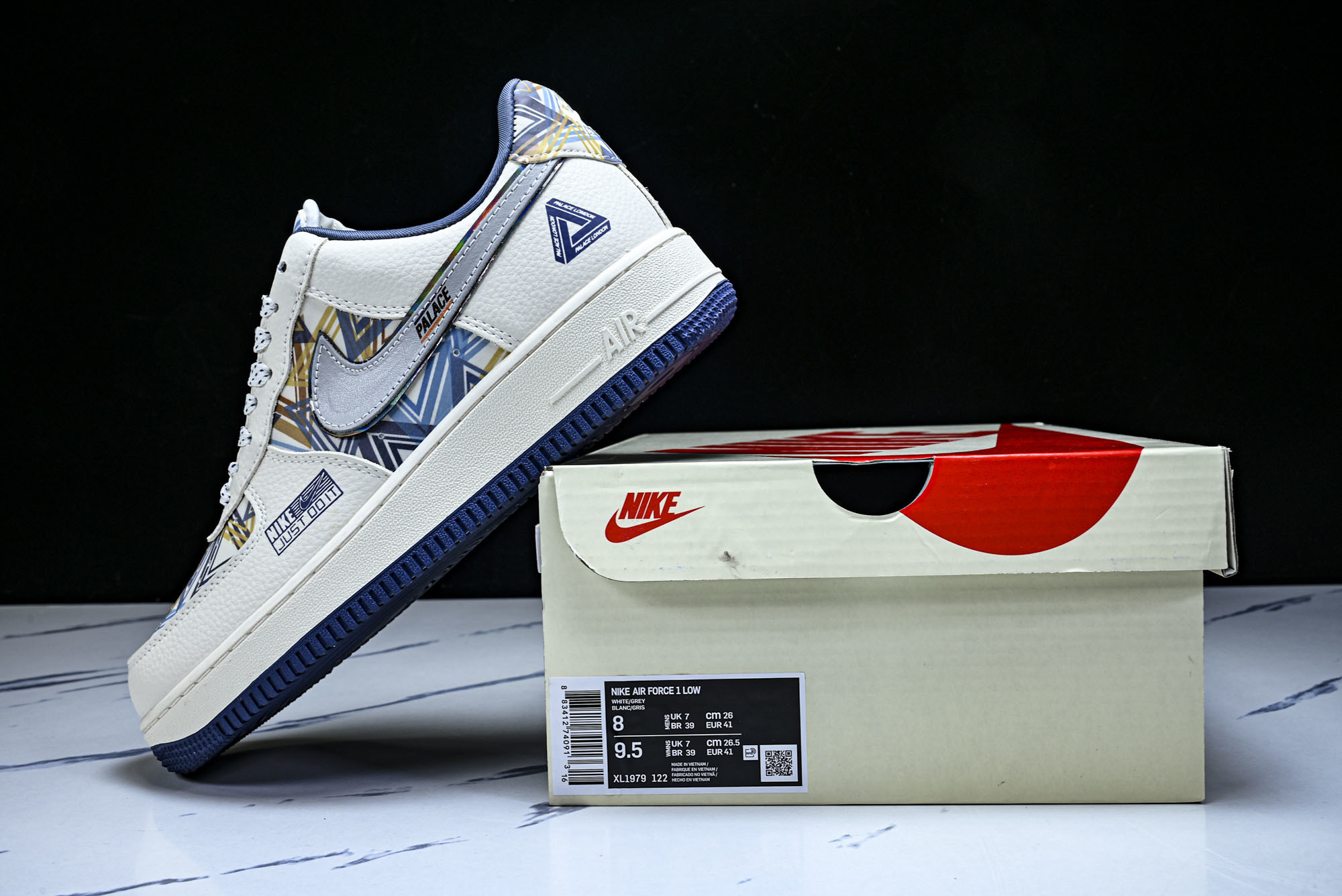 Nike Air Force 1'07 Low 联名 米白积木 空军一号低帮休闲板鞋 XL1979-12