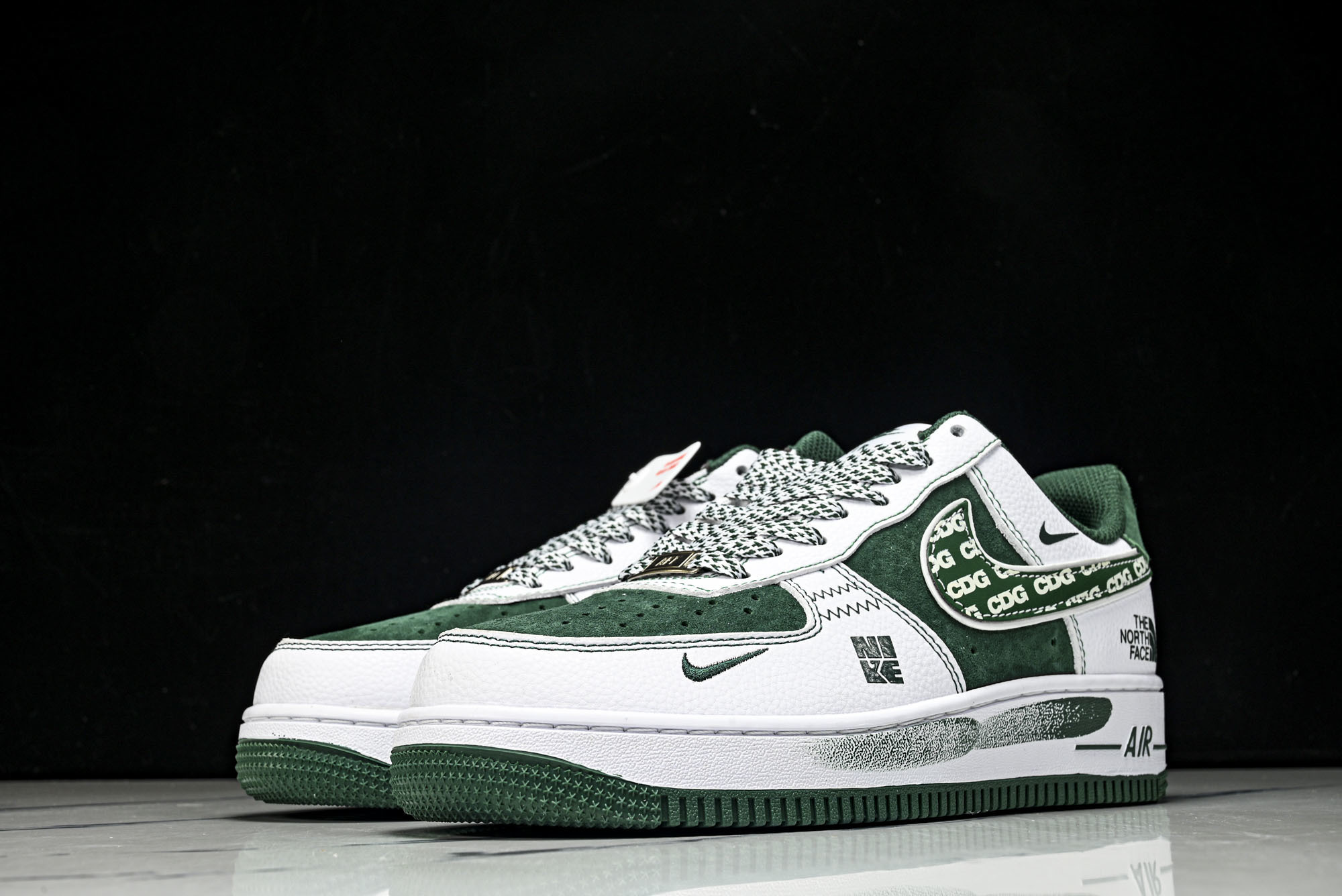 Nike Air Force 1'07 Low 北面联名 绿猪八翻毛 空军一号低帮休闲板鞋 SU2305